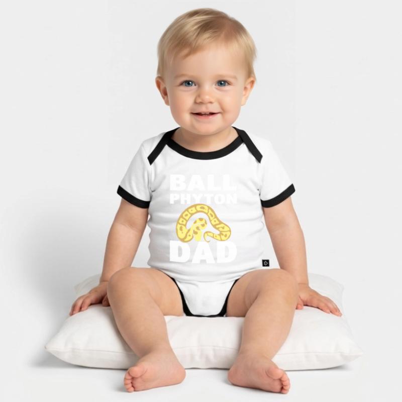 Ball Python Dad Serpentologe Baby Bio-Kurzarm-Kontrastbody