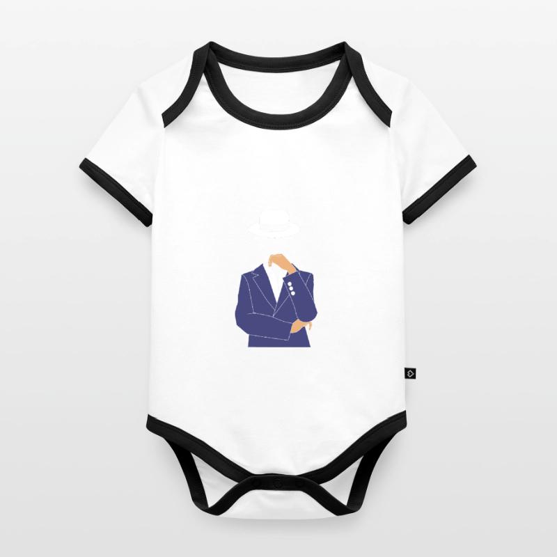 Cybersecurity Cyber Programmer Hacker Organic Baby Contrasting Bodysuit
