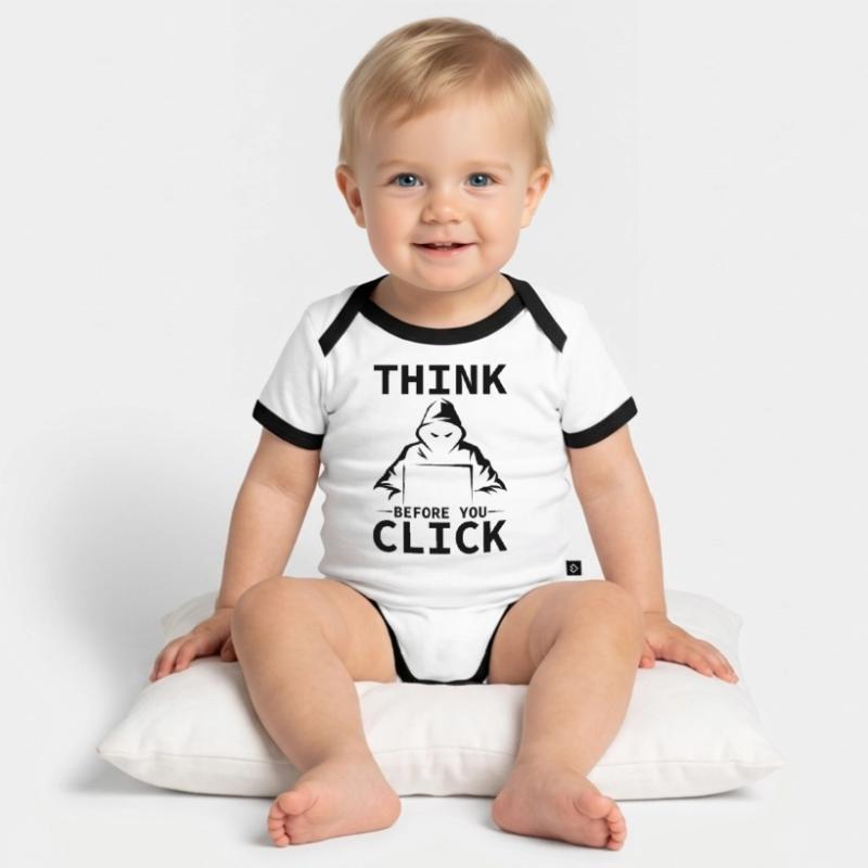 Cybersecurity Computer Security Cybersecurity Organic Baby Contrasting Bodysuit