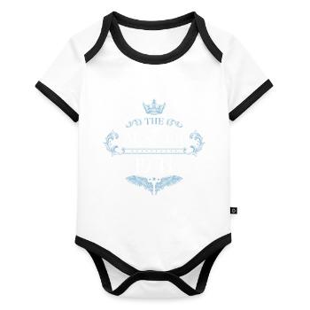 1941 best of - Organic Baby Contrasting Bodysuit - white/black  - Front