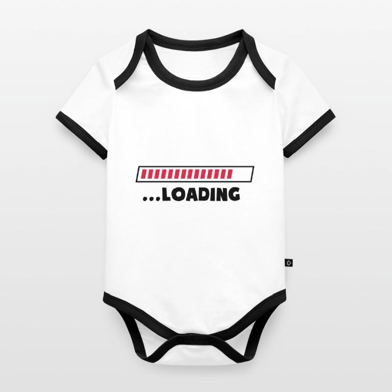 loading loading bar Organic Baby Contrasting Bodysuit