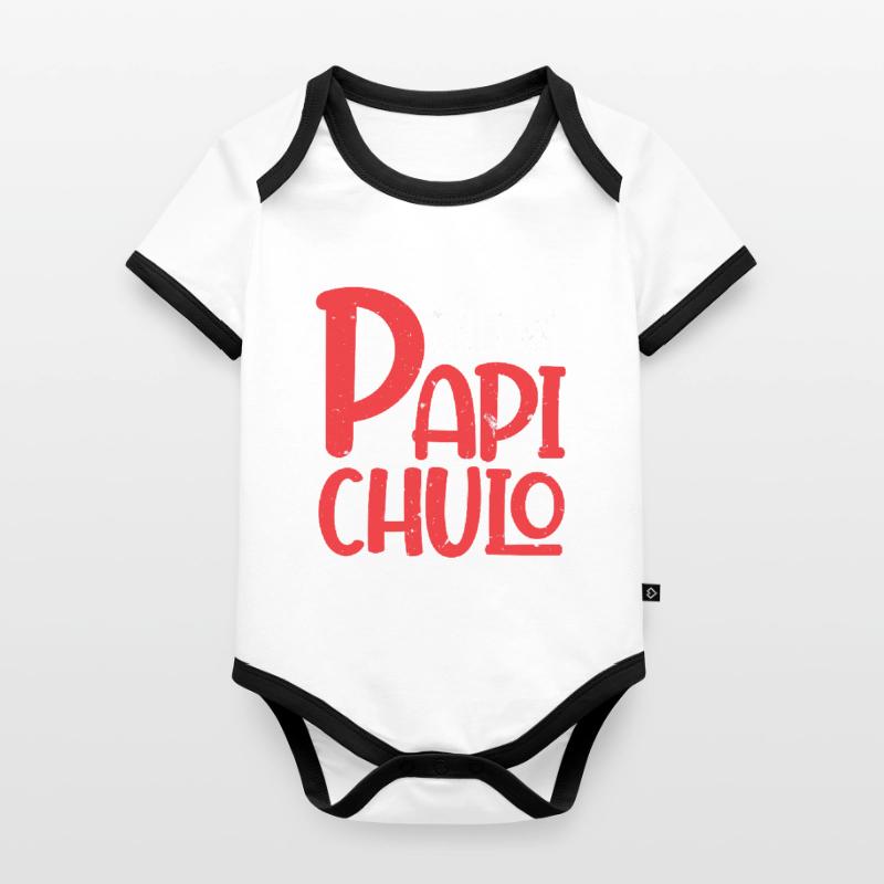 Call Me Papi Chulo Sugar Daddy Dad Papa Organic Baby Contrasting Bodysuit
