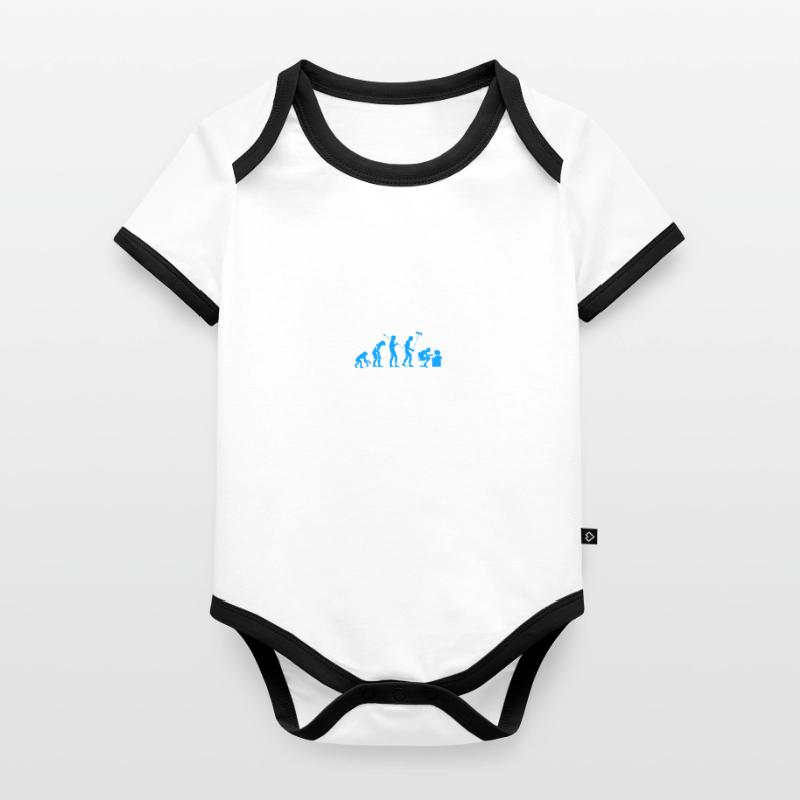 Software Engineers Programmer Coding Desk Baby Bio-Kurzarm-Kontrastbody