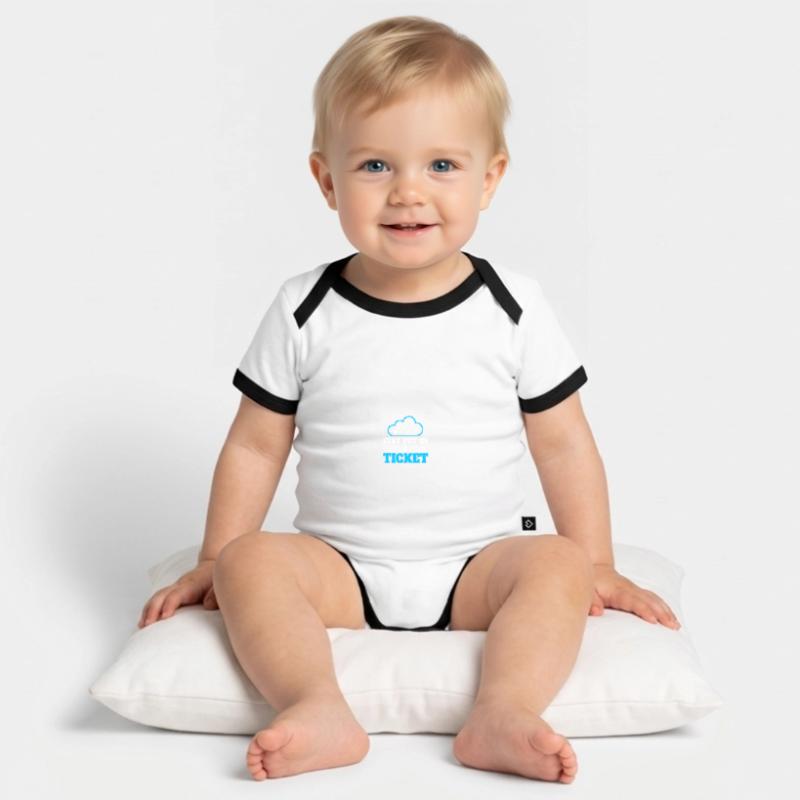 Computer Network Technology Network Engineer Organic Baby Contrasting Bodysuit