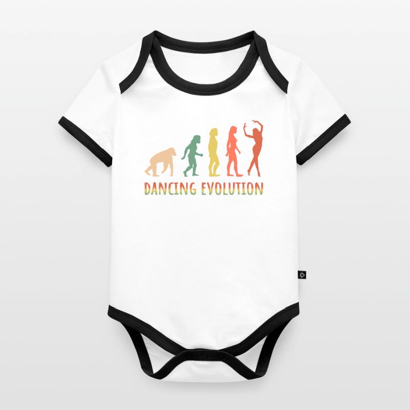 dancing evolution dance dance development women Organic Baby Contrasting Bodysuit