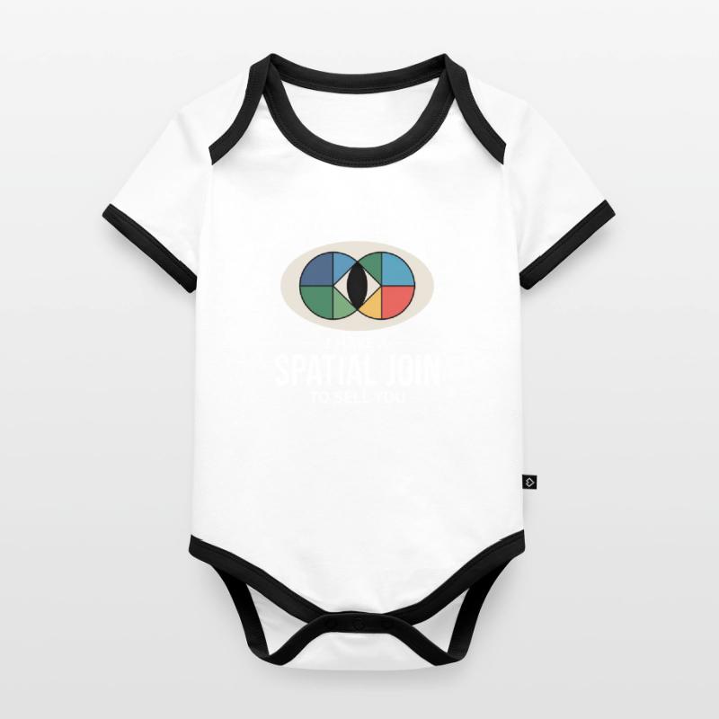 GIS Spatial Join Map Data Analysis Organic Baby Contrasting Bodysuit