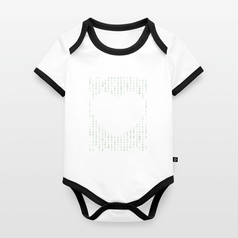 Developer Coder Programmer Organic Baby Contrasting Bodysuit