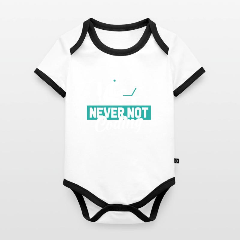 Entwickler Coder Programmierer Baby Bio-Kurzarm-Kontrastbody