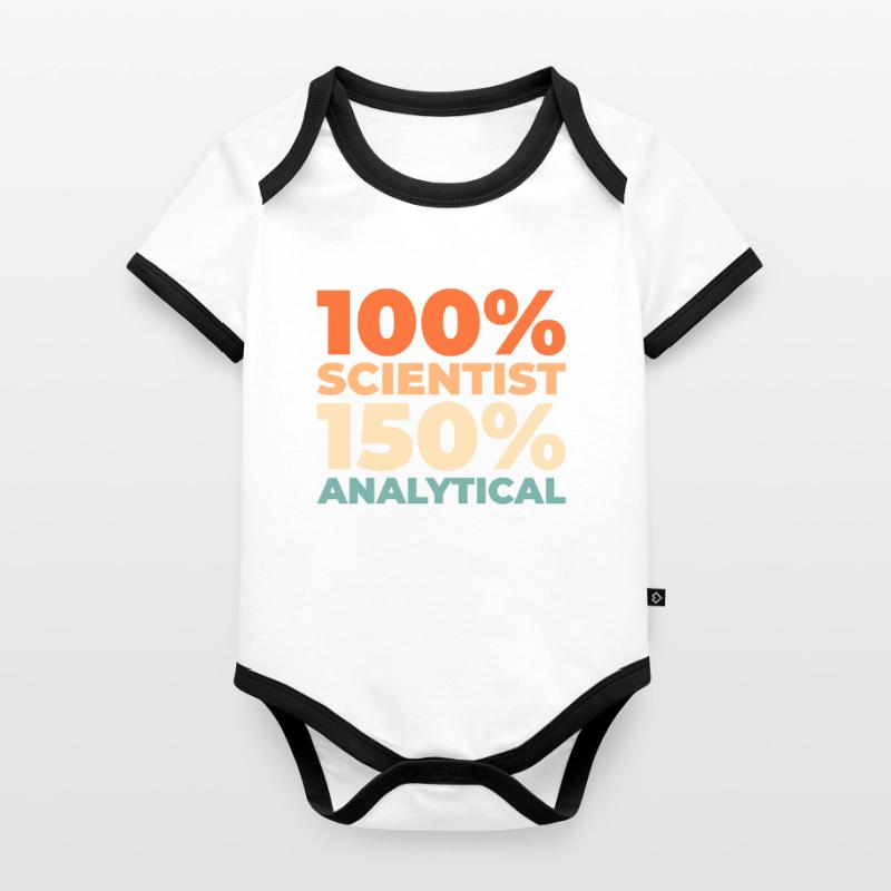 Data Science Data Analyst Organic Baby Contrasting Bodysuit