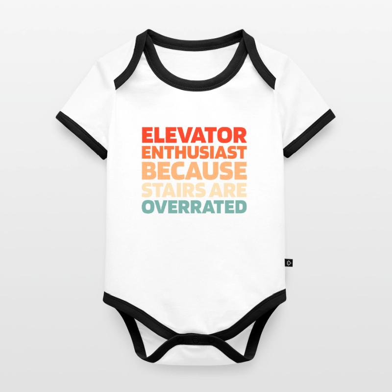 Elevator Elevator Organic Baby Contrasting Bodysuit