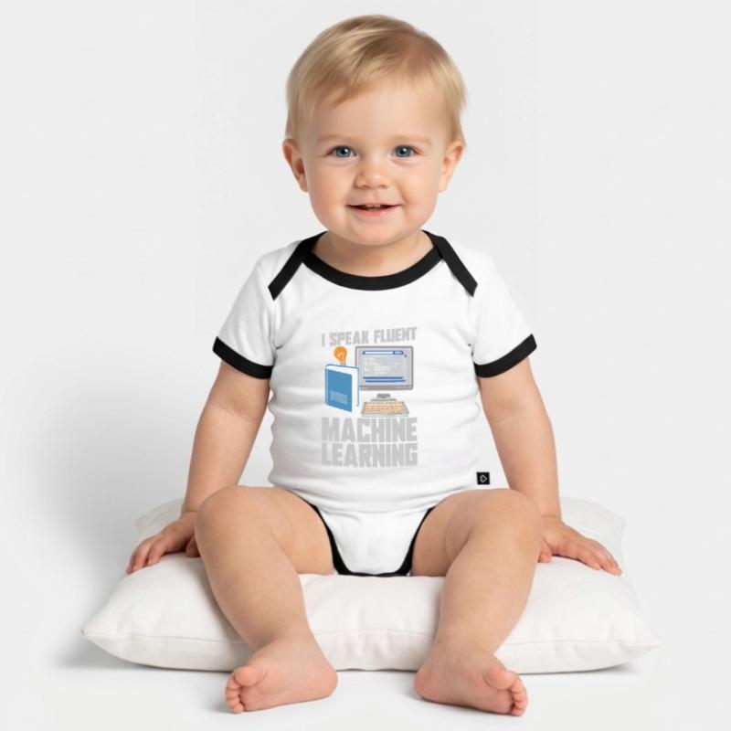 Data Science Data Analyst Baby Bio-Kurzarm-Kontrastbody