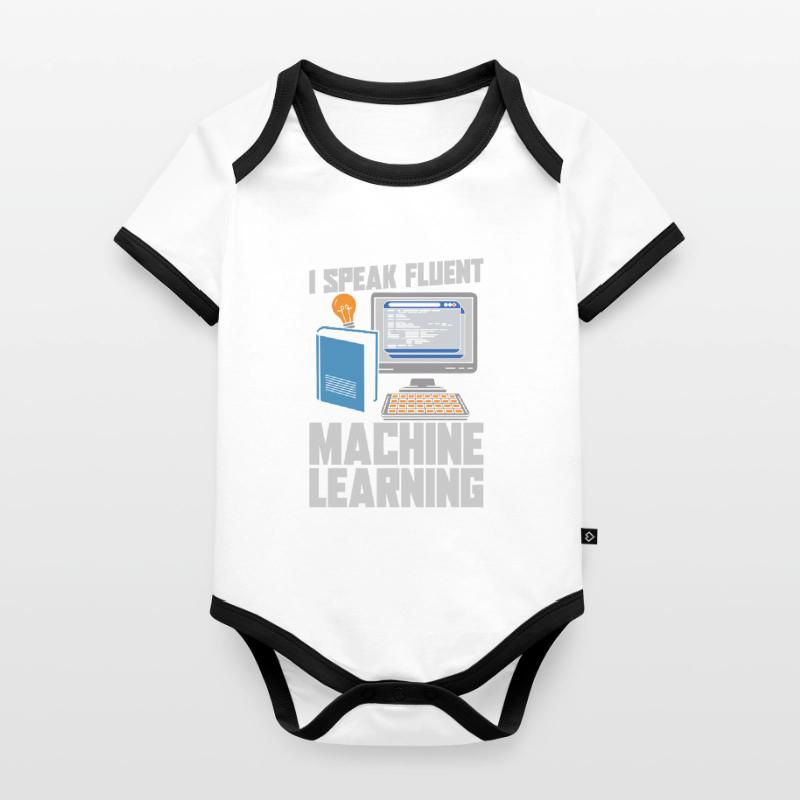 Data Science Data Analyst Baby Bio-Kurzarm-Kontrastbody
