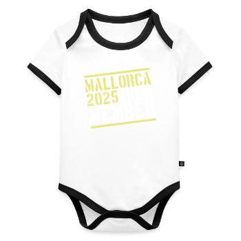 L’équipage de Majorque 2025 - Body Bébé bio contrasté manches courtes - blanc/noir  - Devant