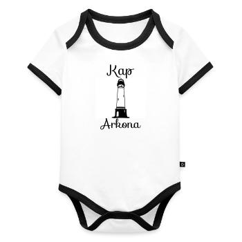 Cape Arkona - Organic Baby Contrasting Bodysuit - white/black  - Front