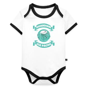 School Nurse Health Care School Patients - Organic Baby Contrasting Bodysuit - white/black  - Front
