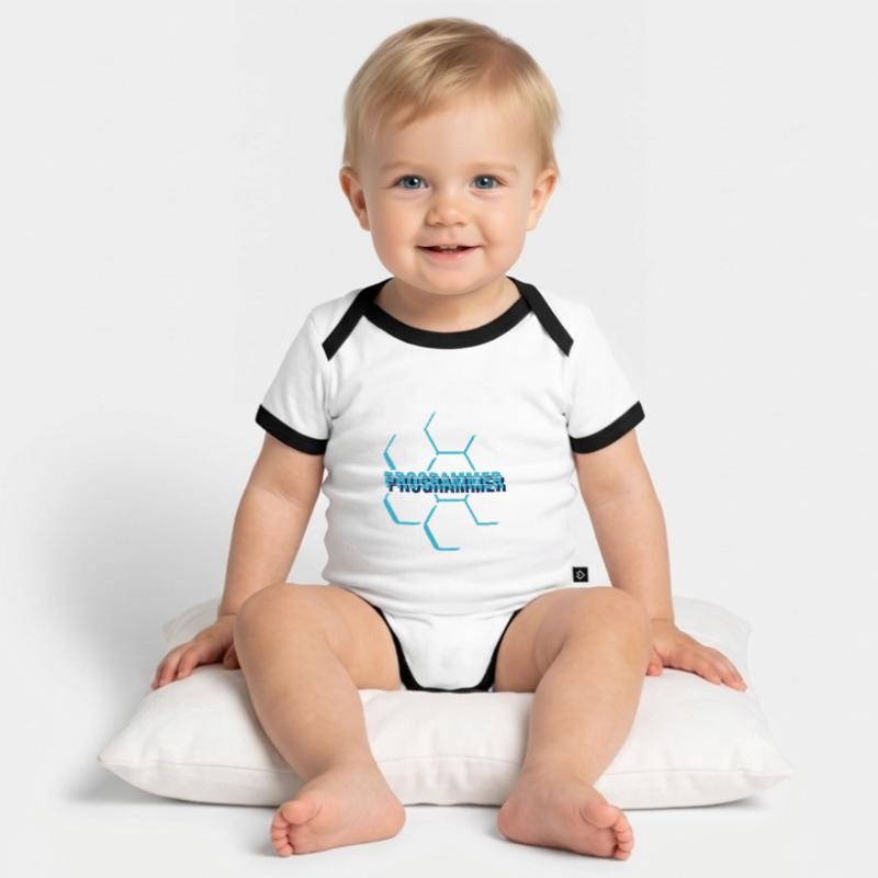 Programmeur informatique - programmeur Body Bébé bio contrasté manches courtes