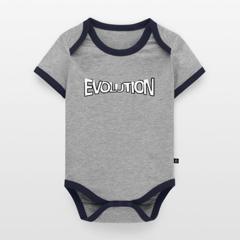 Revendication d’évolution Body Bébé bio contrasté manches courtes