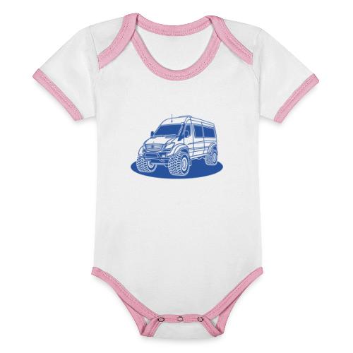 HUH! Truck #05 (Full Donation) - Organic Baby Contrasting Bodysuit