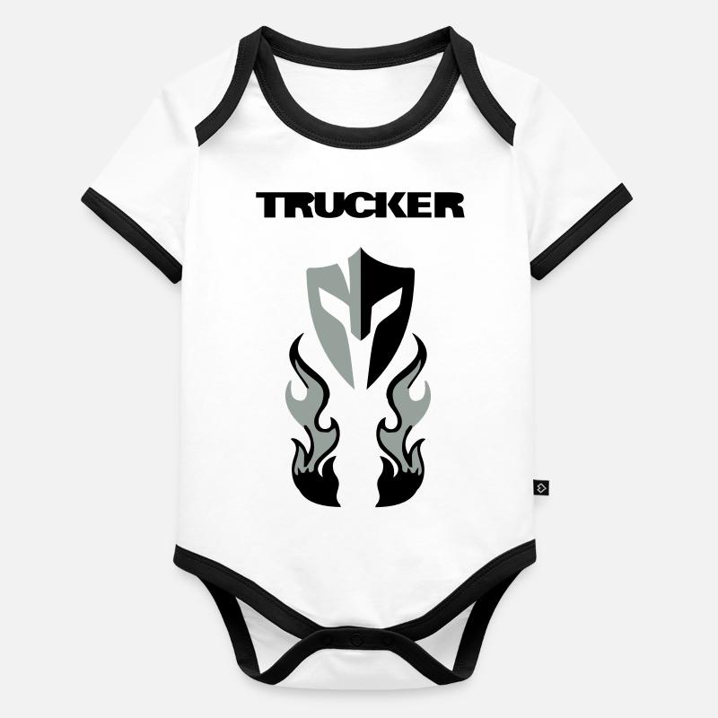 Trucker SCANIA Brust Baby Bio-Kurzarm-Kontrastbody