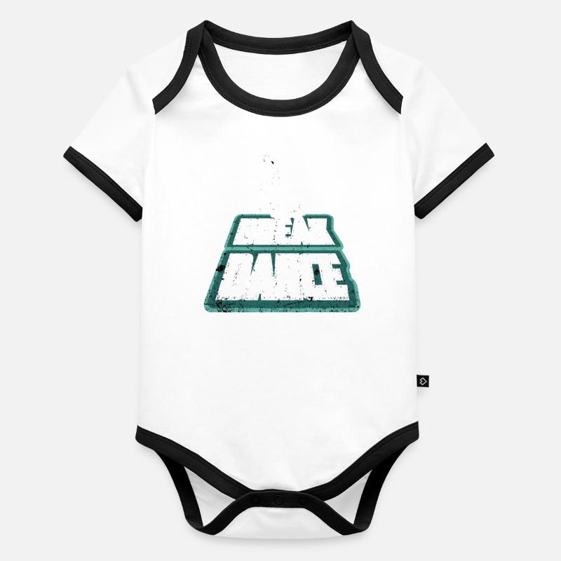 Breakdance Baby Bio-Kurzarm-Kontrastbody
