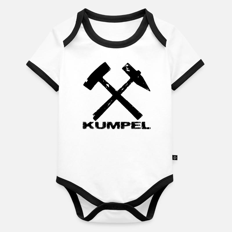 Kumpel - Schlägel und Eisen Baby Bio-Kurzarm-Kontrastbody
