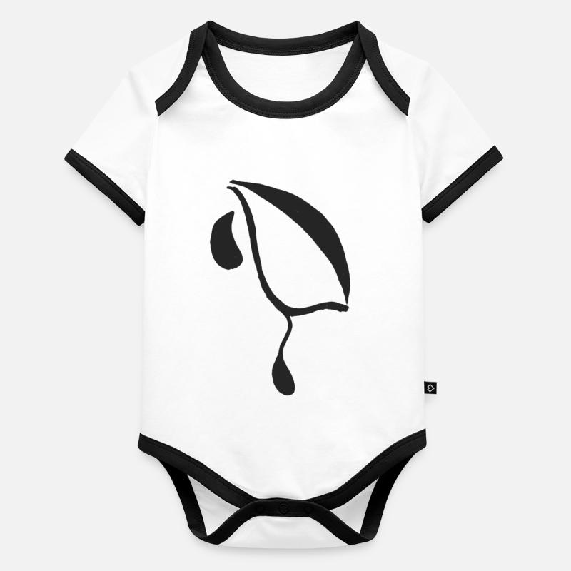 Ein weiterer Eyelagrimas Baby Bio-Kurzarm-Kontrastbody
