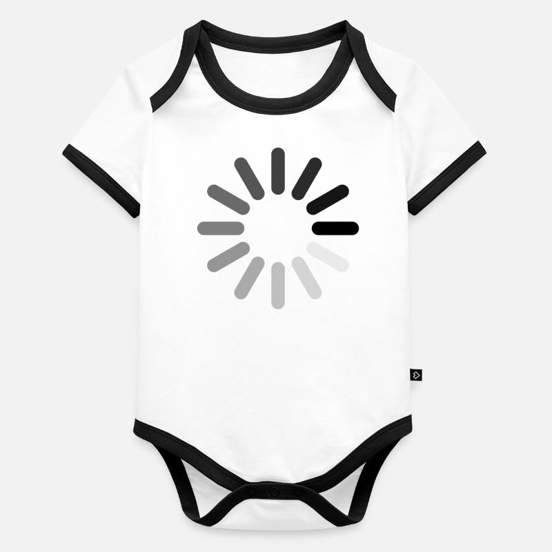 Icône de chargement (positif) Body Bébé bio contrasté manches courtes