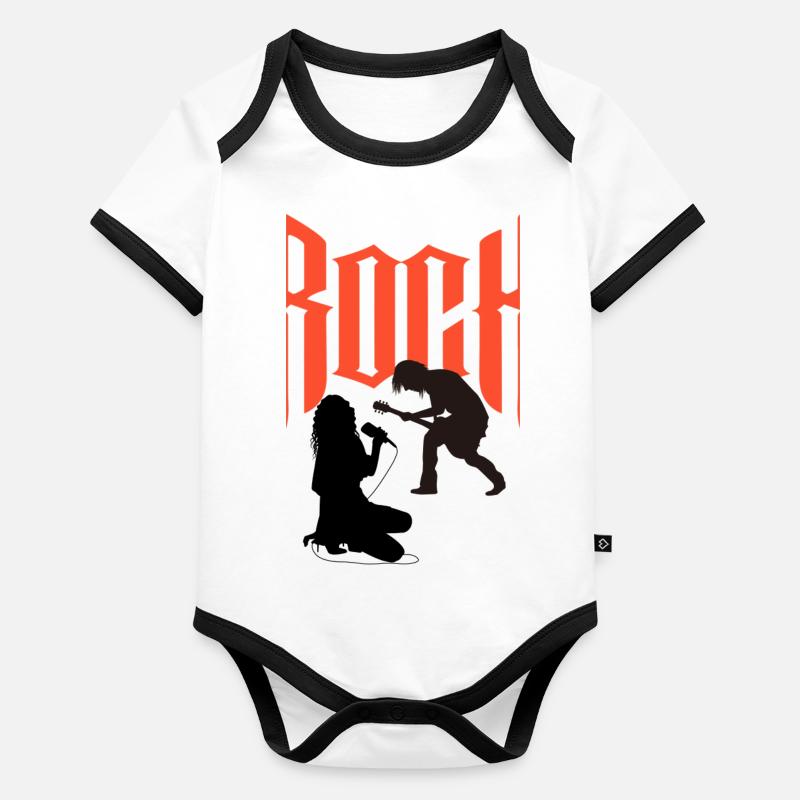singer-guitarist Organic Baby Contrasting Bodysuit
