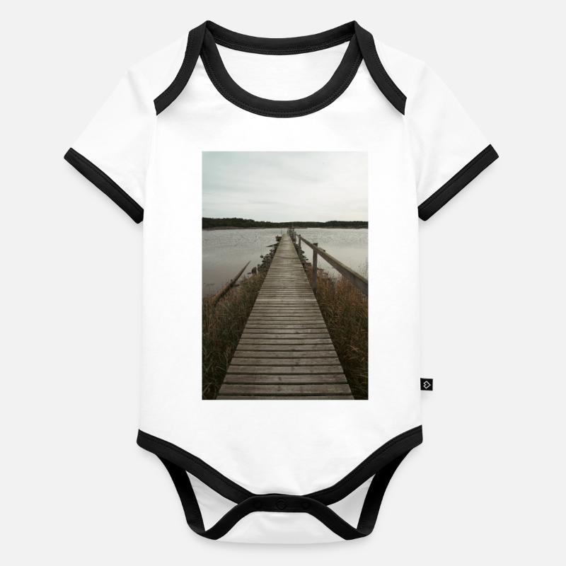 pont Body Bébé bio contrasté manches courtes