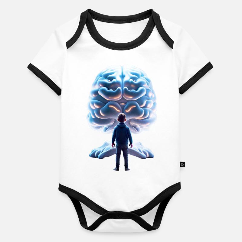 The Brain Organic Baby Contrasting Bodysuit