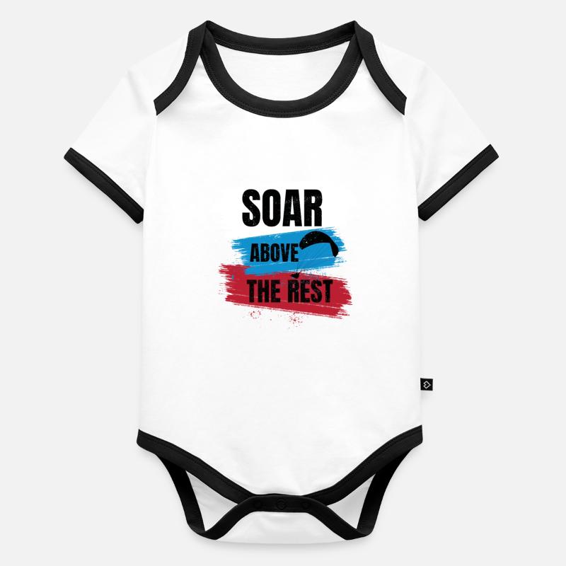 Soar Above the Rest – Paragliding Design Organic Baby Contrasting Bodysuit