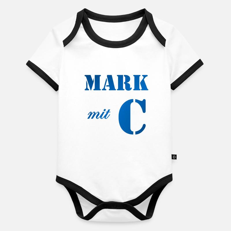 Mark mit C Geschenk für Marc Baby Bio-Kurzarm-Kontrastbody