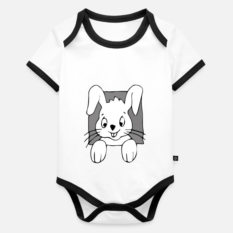 hase funny Organic Baby Contrasting Bodysuit