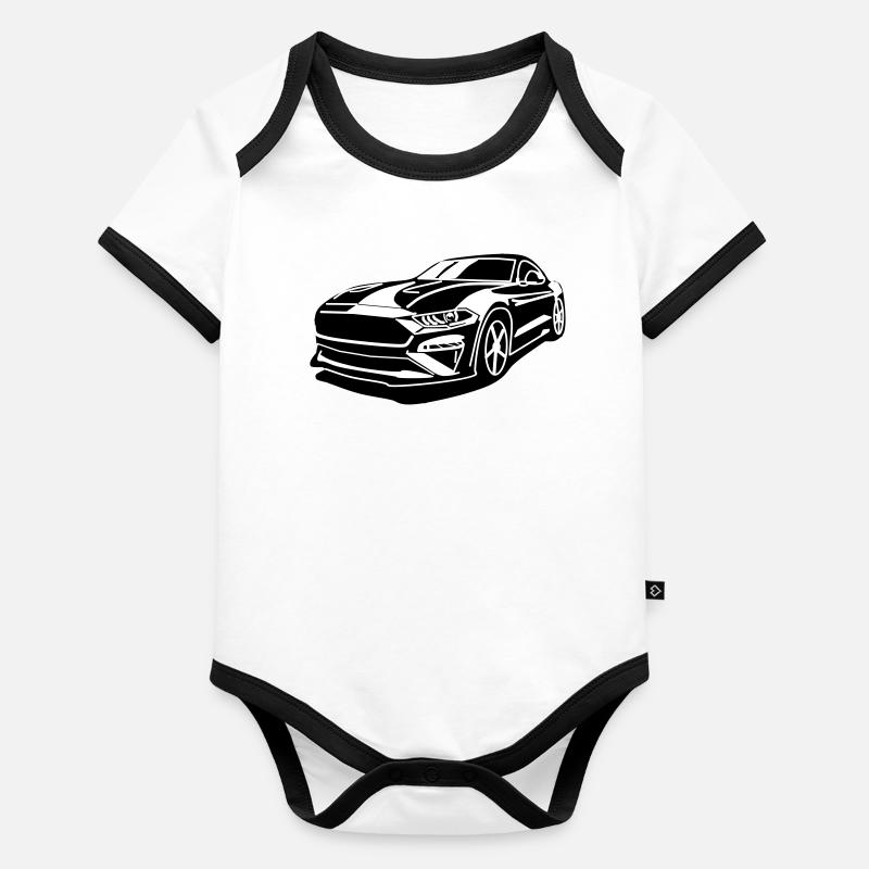 GT 500 Body Bébé bio contrasté manches courtes