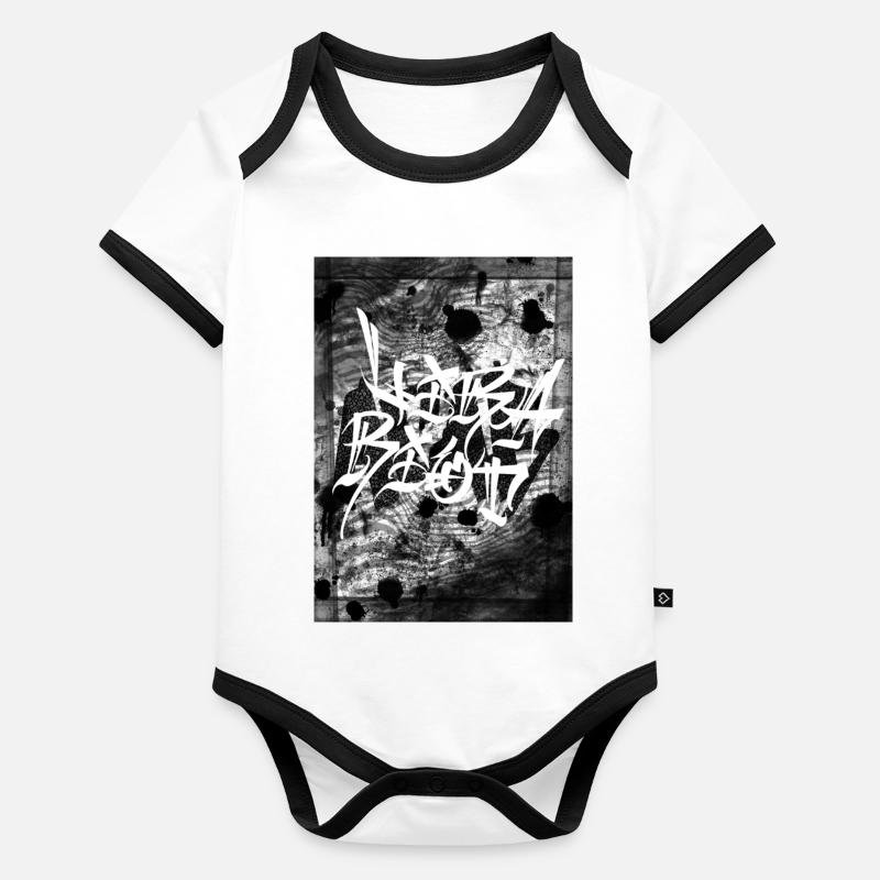 LiraRiot Baby Bio-Kurzarm-Kontrastbody