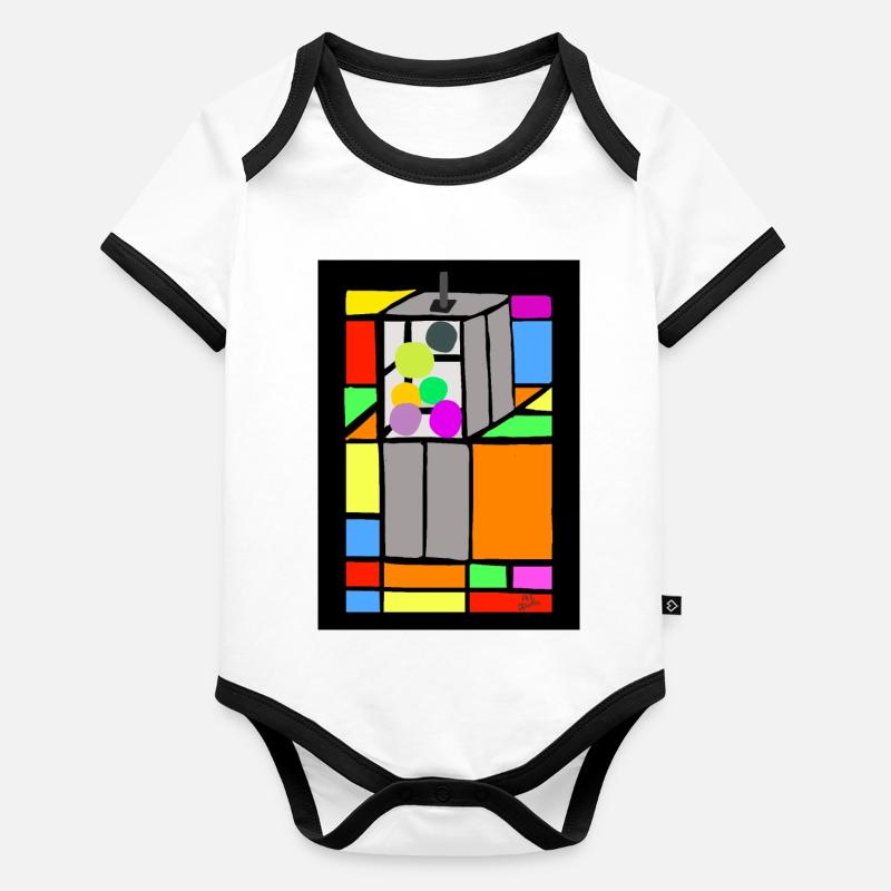 Elevator v Improved Organic Baby Contrasting Bodysuit