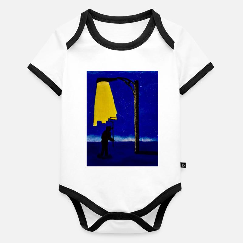 Lightmaker Baby Bio-Kurzarm-Kontrastbody