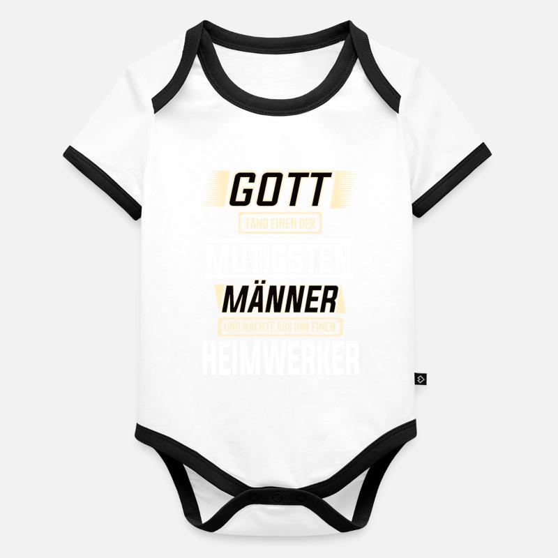 Heimwerker, einer der mutigsten Männer der Welt Baby Bio-Kurzarm-Kontrastbody