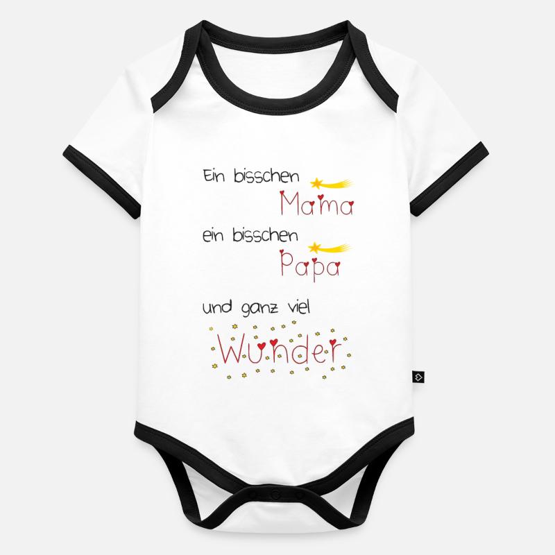 Wunder 2.0 Baby Bio-Kurzarm-Kontrastbody