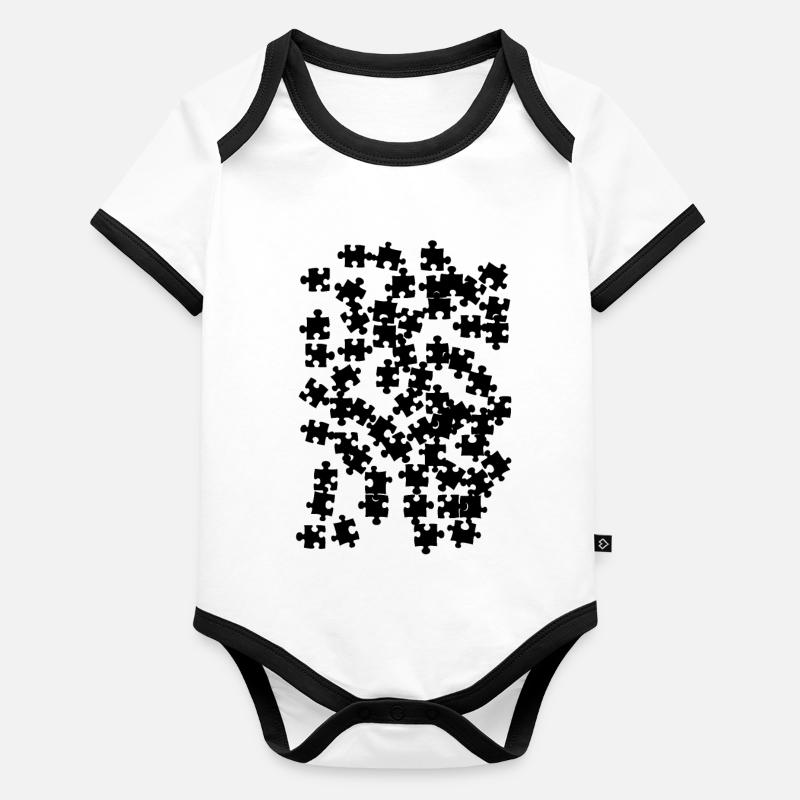 Puzzle Party Game Night Travail d’équipe Hobby Gift Body Bébé bio contrasté manches courtes