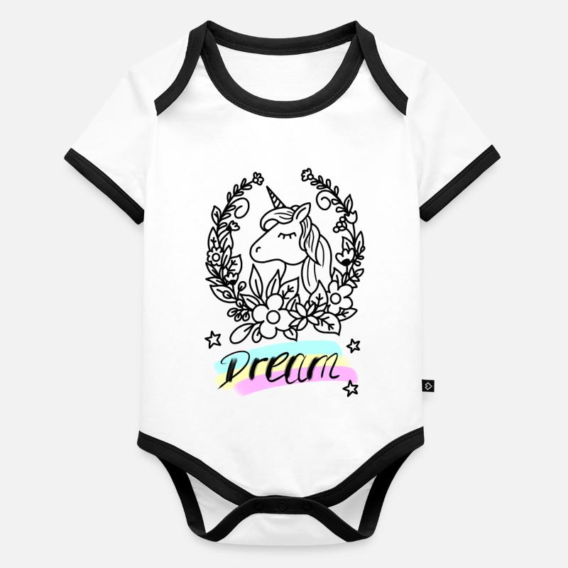 Dream Organic Baby Contrasting Bodysuit