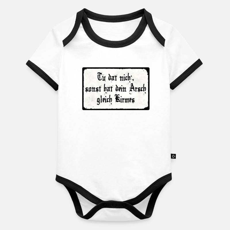 Tu dat nich' Baby Bio-Kurzarm-Kontrastbody