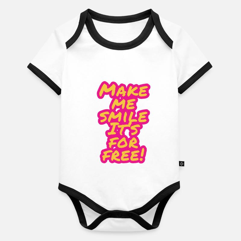 Make me laugh Organic Baby Contrasting Bodysuit