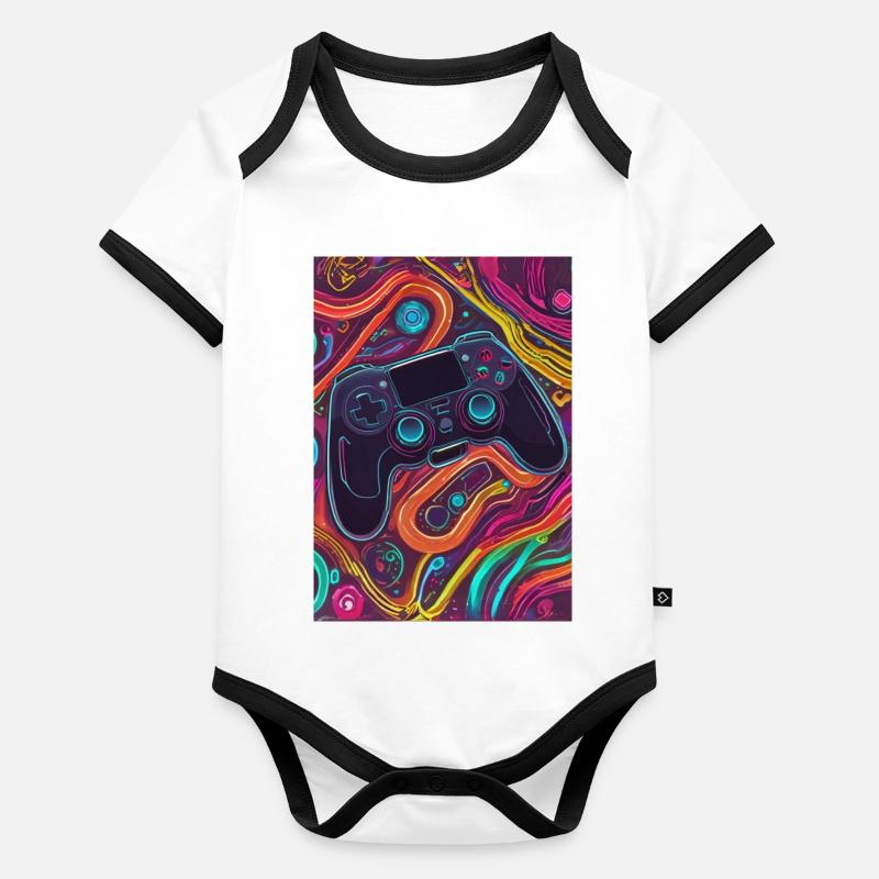 Bugi Mändel 2024/02 Baby Bio-Kurzarm-Kontrastbody