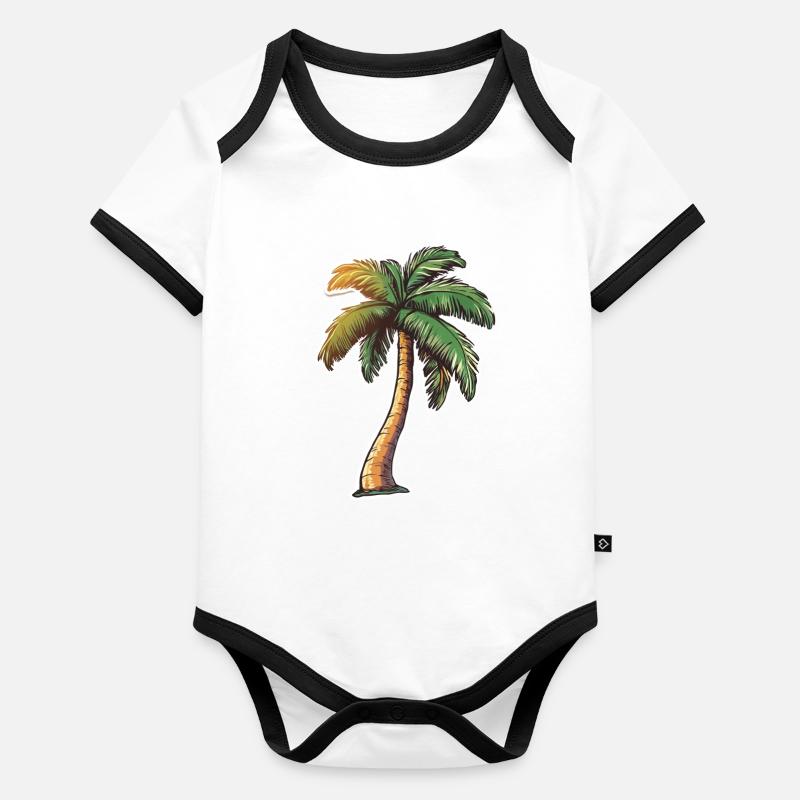 Palme Baby Bio-Kurzarm-Kontrastbody