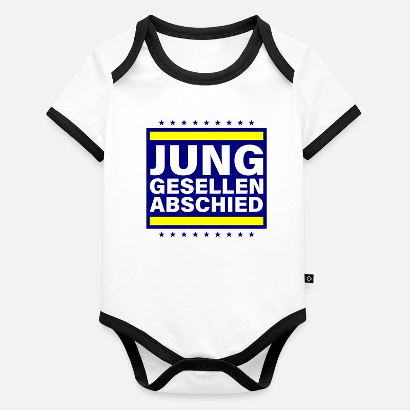 Junggesellenabschied Jga Spruch Baby Bio-Kurzarm-Kontrastbody