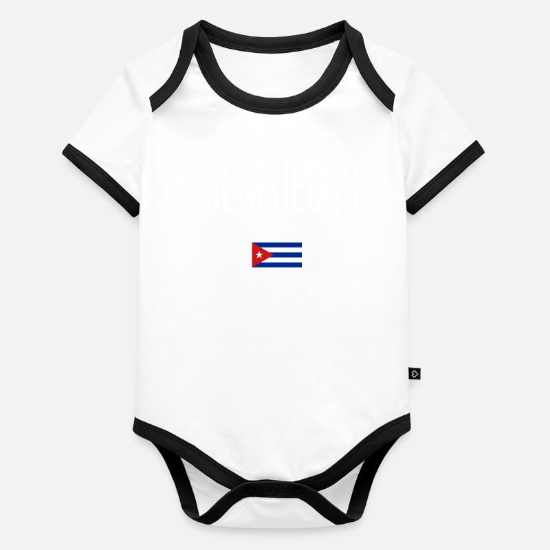 Cienfuegos Kuba Kubaner Baby Bio-Kurzarm-Kontrastbody