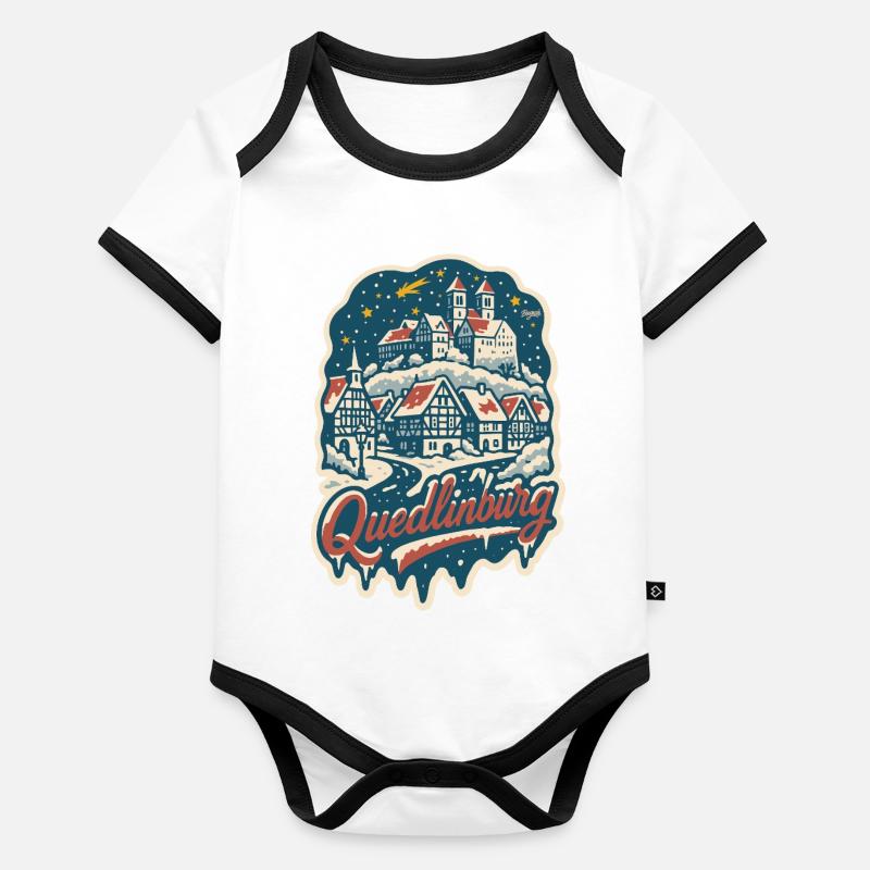 Quedlinburg Winter Magic Organic Baby Contrasting Bodysuit