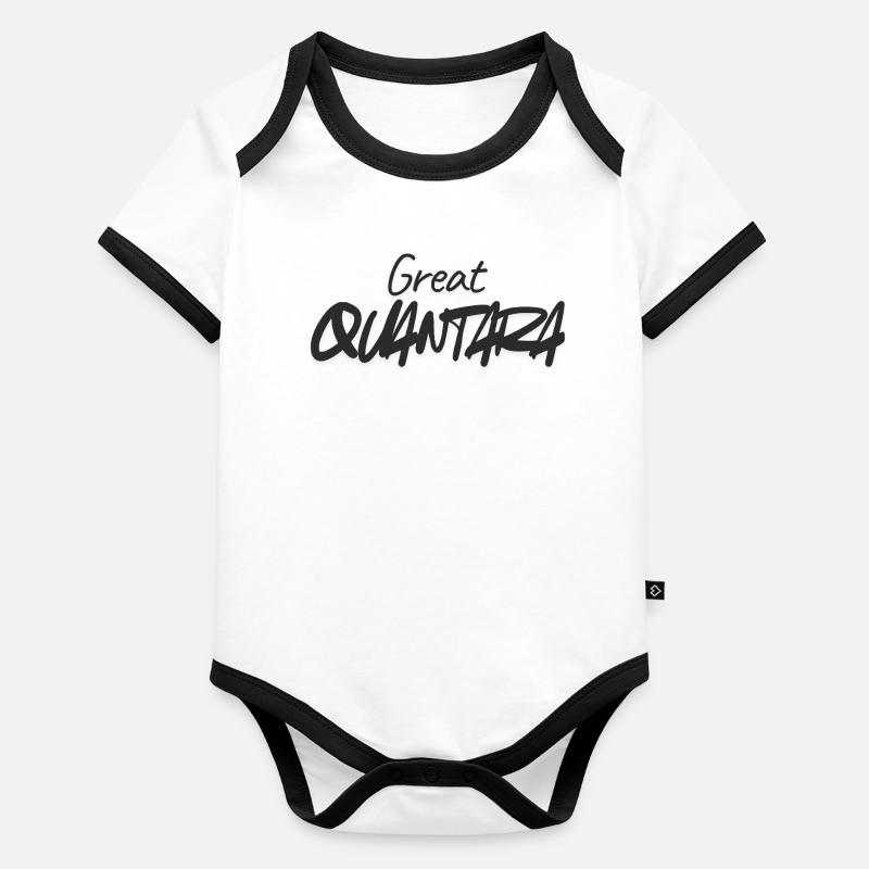Grande quantité Graffiti Script Body Bébé bio contrasté manches courtes