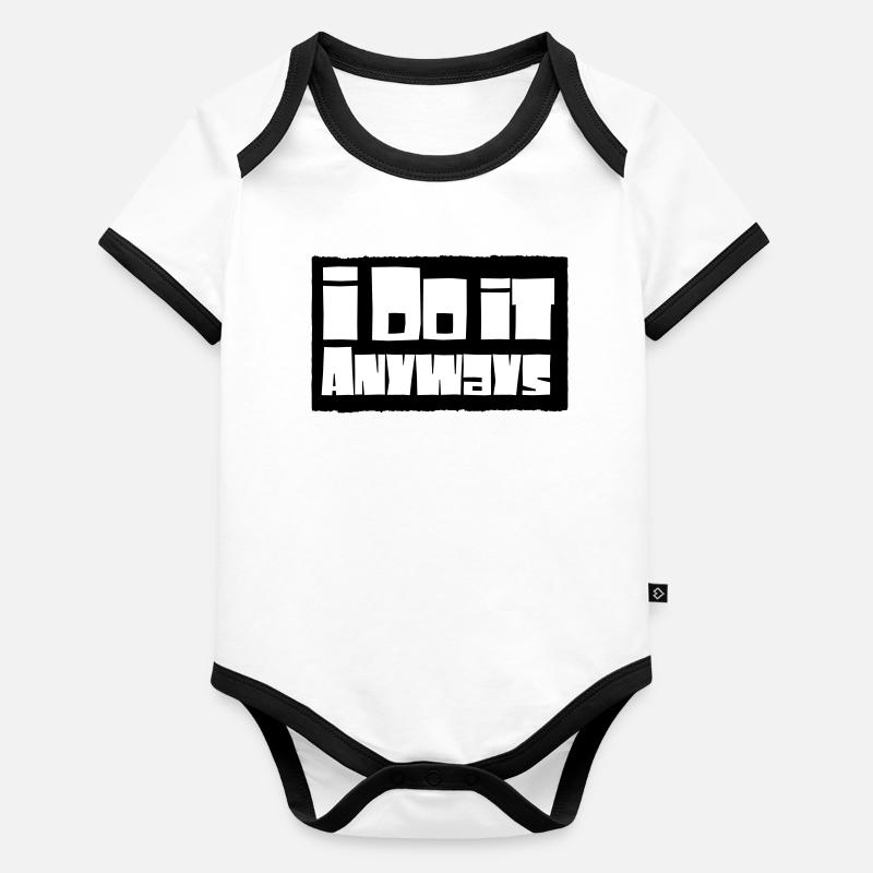 Je le fais quand même Body Bébé bio contrasté manches courtes